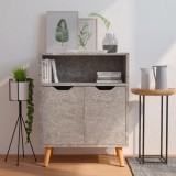 VidaXL Servantă, gri beton, 60x30x72 cm, lemn prelucrat