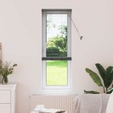 Jaluzea pentru Fereastră Gri &icirc;nchis 80 x 130 cm Aluminiu