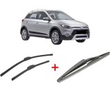 Cumpara ieftin Set 3 stergatoare HYUNDAI i20 ACTIVE (IB, GB) 2015-2018, pentru parbriz si luneta, Bosch Twin