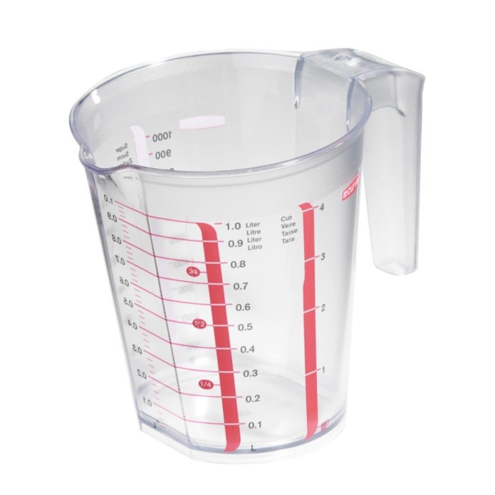 Cana gradata pentru masurare Curver, plastic, transparent, 1 litru