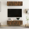 VidaXL Dulap TV de perete, 4 buc, stejar, 60x30x30 cm, lemn prelucrat
