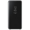 Husa Flip Cover Clear View SOHO pentru Samsung Galaxy S22, Plastic+Silicon+Policarbonat, Negru