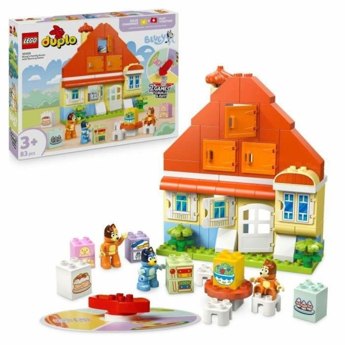 Set de Construcție Lego DUPLO 10459 Bluey&#039;s Family House with Memory 83 Piese