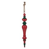 Decoratiune Craciun metal verde rosu &Oslash; 9x65 cm