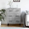 VidaXL Servantă, gri beton, 69,5x34x90 cm, lemn compozit 827880