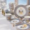 Set - ceai / cafea / desert - New Bone China - motiv Crăciun - 6 persoane - Noel