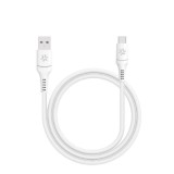 Cablu date Celly, USBA - USBC, 15W, 1m, Alb