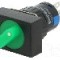 Comutator rotativ, 2 pozitii, ONPOW - LAS1-AJ-11X/21/G/24V