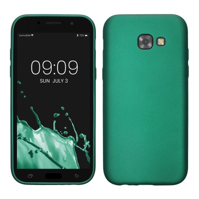 Husa kwmobile pentru Samsung Galaxy A5 (2017), Silicon, Verde, 57526.170 foto