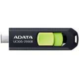 USB Flash Drive ADATA 256GB, UC300, USB Type-C, Black, A-data