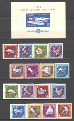 Romania.1963 Olimpiada de iarna INNSBRUCK XR.469 foto