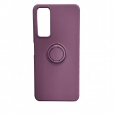 Husa Telefon Silicon Huawei P Smart 2021 Liquid Purple Ring