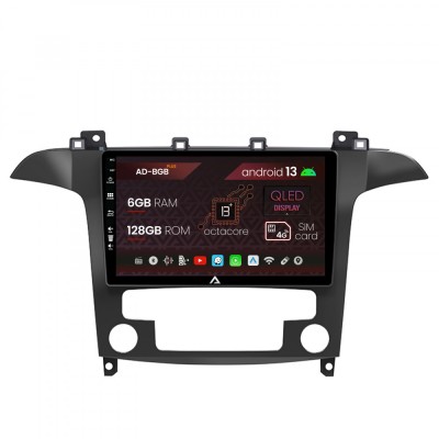 Navigatie Ford S-Max Galaxy (2006-2015), Android 13, B-Octacore 6GB RAM + 128GB ROM, 9 Inch - AD-BGB9006+AD-BGRKIT125 foto