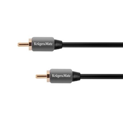 Cablu Kruger&amp;amp;amp;Matz 2 x RCA tata, 1.8 m, Negru foto