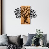 Cumpara ieftin Accesoriu decorativ de perete din lemn si metal Sogut Negru 72x58 cm