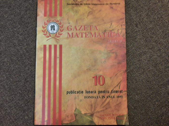 GAZETA MATEMATICA NR 10/2016