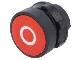Comutator apăsare 22mm roșu stabilizat