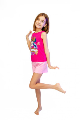 Pijama copii, cu maieou, Disney Minnie 100% bumbac foto