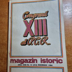 Revista Magazin Istoric - noiembrie 1984