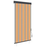 Gossi jaluzea tip rulou de exterior, galben si albastru, 100 x 250 cm