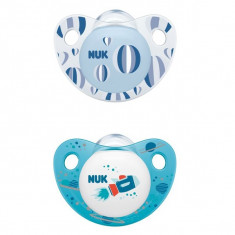 Set 2 suzete ortodontice din silicon 18-36 luni Nuk Trendline 739377A, Multicolor foto