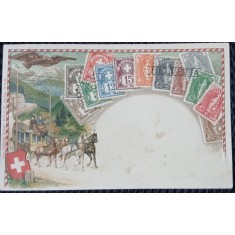 Carte Postala, Elvetia, timbre postale, perioada interbelica