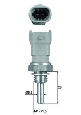MAHLE TSE 10 senzor,temperatura lichid de racire foto