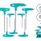 TOTAL - SET 8 CHEI IMBUS CU PUNCT IN T: 2-10MM, CR-V (INDUSTRIAL) PowerTool TopQuality