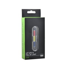 Lampa de spate pentru bicicleta, cu 3 culori, reincarcabila USB, impermeabila, din ABS, multicolor