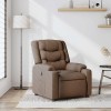 VidaXL Fotoliu rabatabil, maro, material textil
