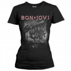 Tricou Dama Bon Jovi: Slippery When Wet Album foto