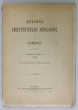 ANUARUL INSTITUTULUI GEOLOGIC AL ROMANIEI , VOLUMUL III , FASCICULA 1 CU 21 FIGURI , 18 TABLE , 2 HARTI , 1910