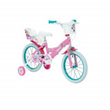 Cumpara ieftin Bicicleta pentru copii Disney Minnie, roti 16inch, Roz, Huffy