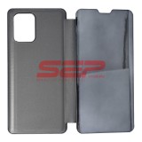 Husa Clear View Mirror Samsung Galaxy S10 Lite, Black, Protectie Completa, Design Elegant
