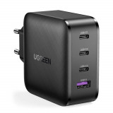 Incarcator Priza Fast Charge GaN x PD65W, 3x Type-C, USB, Ugreen (70774), Black