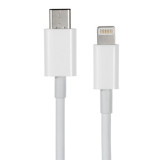 Cablu Date Si Incarcare USB Tip C La Lightning Alb, Apple