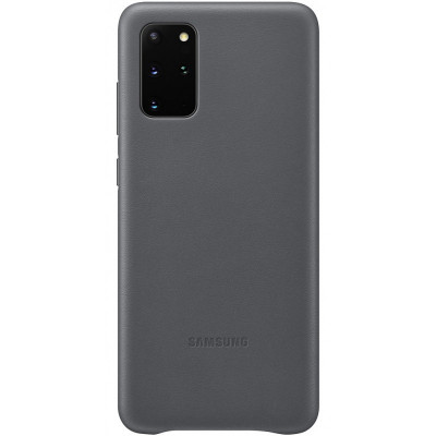 Husa Piele Samsung Galaxy S20 Plus G985 / Samsung Galaxy S20 Plus 5G G986, Leather Cover, Gri EF-VG985LJEGEU foto