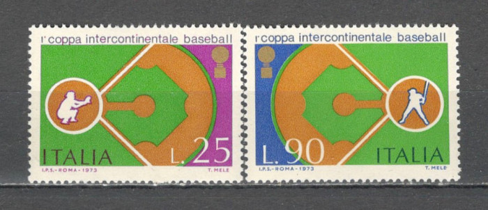 Italia.1973 Cupa intercontinentala la baseball SI.829