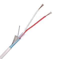 Cablu de alarma 2 fire ecranate, cupru integral, 100m 2CUEF