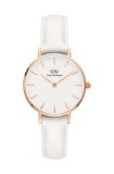Daniel Wellington ceas Petite 28 Bondi femei, culoarea alb