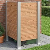 vidaXL &Icirc;mprejmuire pentru Coș de Gunoi Maro 85 x 85 x 115 cm 42039183