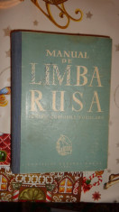 Manual de limba rusa pentru cursurile populare an1961/747pagini foto