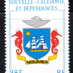 NOUA CALEDONIE 1984, Heraldica, Corabii, serie neuzată, MNH