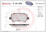 BREMBO P 24 078 PRIME LINE set placute frana,frana disc