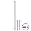 Manere de dulap, 10 buc., argintiu, 480 mm, otel inoxidabil