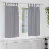 VidaXL Perdele cu perdele 2 pcs Gri deschis 175x140cm Poliester 4107564
