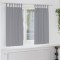 vidaXL Perdele cu perdele 2 pcs Gri deschis 175x140cm Poliester 4107564
