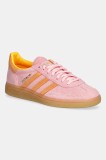 adidas Originals sneakers din piele &icirc;ntoarsă Handball Spezial culoarea roz, JR3606
