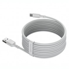 Set 2 x Cablu Alimentare si Date Baseus Simple Wisdom Fast Charging USB la USB Type-C 5A 1.5m Alb foto