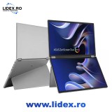 Monitor portabil Asus 14" OLED 1ms ZenScreen Duo MQ149CD 1920x1200 Mini HDMI USB-C Argintiu